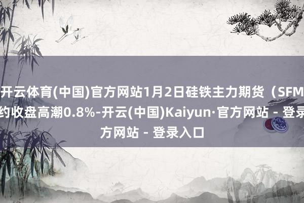 开云体育(中国)官方网站1月2日硅铁主力期货（SFM）合约收盘高潮0.8%-开云(中国)Kaiyun·官方网站 - 登录入口
